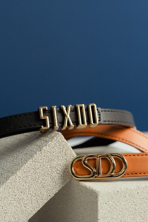 Sixdo Belt With Golden SIXDO